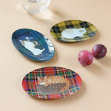 8MW Matsuo Miyuki Glass Oval Plate - Ruru