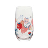 Decole Fika Glass Cup - Large - Strawberry