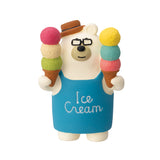 Decole Concombre Figurine - Aquatic Paradise - Ice Cream Polar Bear