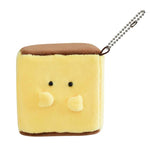 Ippinsha Mochi Wagashi-san Plush Keychain - Castella
