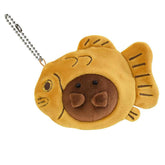 Ippinsha Mochi Wagashi-san Plush Keychain - Taiyaki