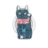 8MW Nathalie Lete Magnetic Phone Grip - Lucky Cat BK