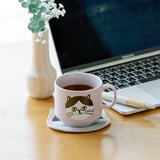 Bisque I LOVE CAT! Mug - Pink