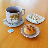 Bisque I LOVE CAT! Mug - Lavender