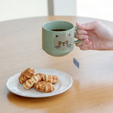 Bisque I LOVE CAT! Mug - Sage