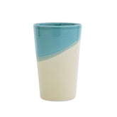Bisque KEEPOT Double-layered Porcelain Tumbler - Turquoise x Cream