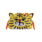 Bisque Momonga Lunch Drawstring Bag - Tiger