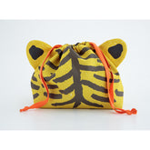 Bisque Momonga Lunch Drawstring Bag - Tiger