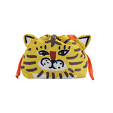 Bisque Momonga Lunch Drawstring Bag - Tiger