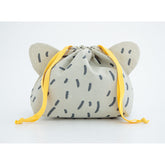 Bisque Momonga Lunch Drawstring Bag - Polar Bear