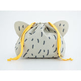 Bisque Momonga Lunch Drawstring Bag - Polar Bear