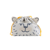Bisque Momonga Lunch Drawstring Bag - Polar Bear