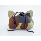 Bisque Momonga Lunch Drawstring Bag - Calico Cat