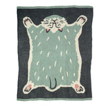 Bisque Momonga Knitted Blanket - Cat