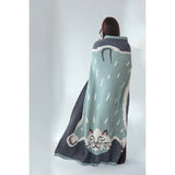 Bisque Momonga Knitted Blanket - Cat