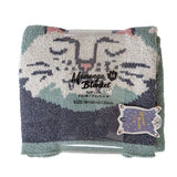 Bisque Momonga Knitted Blanket - Cat