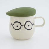 Bisque ALL MEMBERS Mug with Lid - Khaki