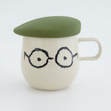 Bisque ALL MEMBERS Mug with Lid - Khaki