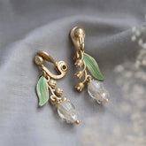 Ayatorie Lily of the Valley Clip On Earrings