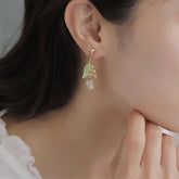 Ayatorie Lily of the Valley Clip On Earrings