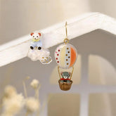 Ayatorie Little Bear Balloon Earrings