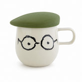 Bisque ALL MEMBERS Mug with Lid - Khaki