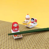 Decole Fuku Chopstick Rest - Daruma