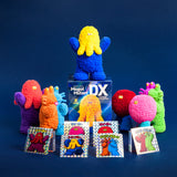 Kenelephant Mogol Mutant Deluxe Flocky Toy Blind Box - 6 Designs - A Display of 6 Boxes