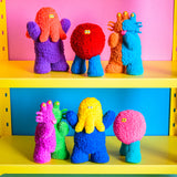 Kenelephant Mogol Mutant Deluxe Flocky Toy Blind Box - 6 Designs - A Display of 6 Boxes