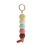 Gladee Five Scoops Ice Cream Corn Keychain