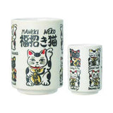Ippinsha Yamato Sushi Teacup - Lucky Cat