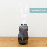 Decole Glass Cat Mini Vase - Black