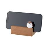 Decole Little Birds Logs Smartphone Stand - Long-tailed Tit