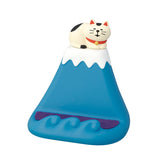 Decole Concombre Relaxing at Fuji Smartphone Stand - Bicolour Cat