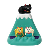 Decole Concombre Relaxing at Fuji Smartphone Stand - Bicolour Cat