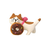 Decole Concombre Figurine - Donut Shop - Donut Cat