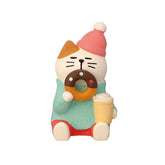 Decole Concombre Figurine - Donut Shop - Happy Donut Cat