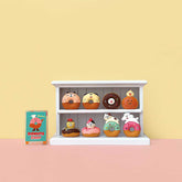 Decole Concombre Figurine - Background Props - Wooden Display Shelf