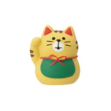 Decole Concombre Mamefuku Mascot -Small -Lucky Cat Tabby Yellow