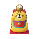 Decole Concombre Mamefuku Mascot - Tabby Cat Yellow