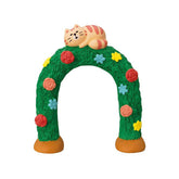 Decole Concombre Figurine - Background Props - Dozing Cat Flower Gate