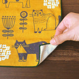 Decole Fika Tenugui Towel - Cat and Flower