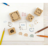 Decole Fika Wooden Stamp - Frame - Hedgehog