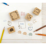 Decole Fika Wooden Stamp - Pattern - Cat B