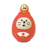 Decole Concombre Figurine - Fuku Mono - Lucky Cat Daruma - Red