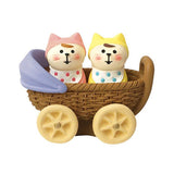 Decole Concombre Figurine - Hello Baby - Double Stroller