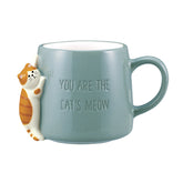 Decole Happy Cat Day Mug - Blue