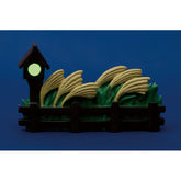 Decole Concombre Figurine - Moon Viewing Party - Lantern Fence Background