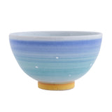 Bisque Soranoiro Porcelain Rice Bowl - Blue