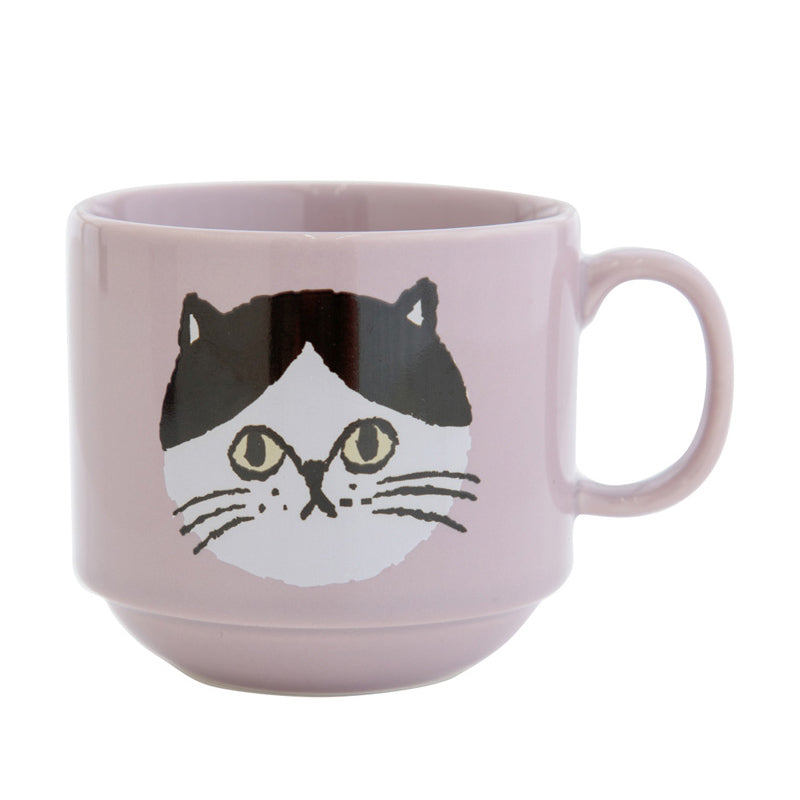 Bisque I LOVE CAT! Mug - Pink